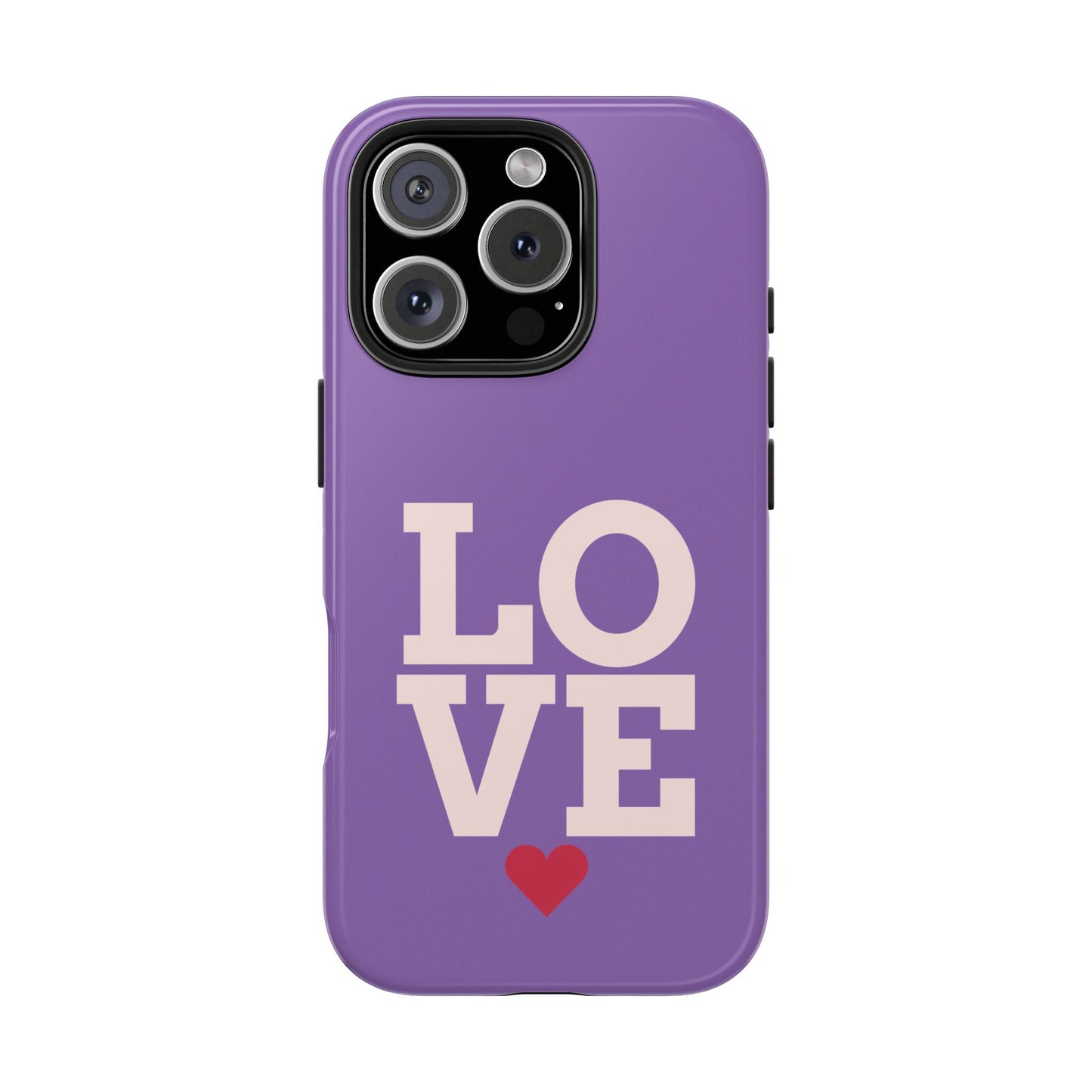 Purple Love Phone Case - Durable & Stylish Tough Case - for iPhone