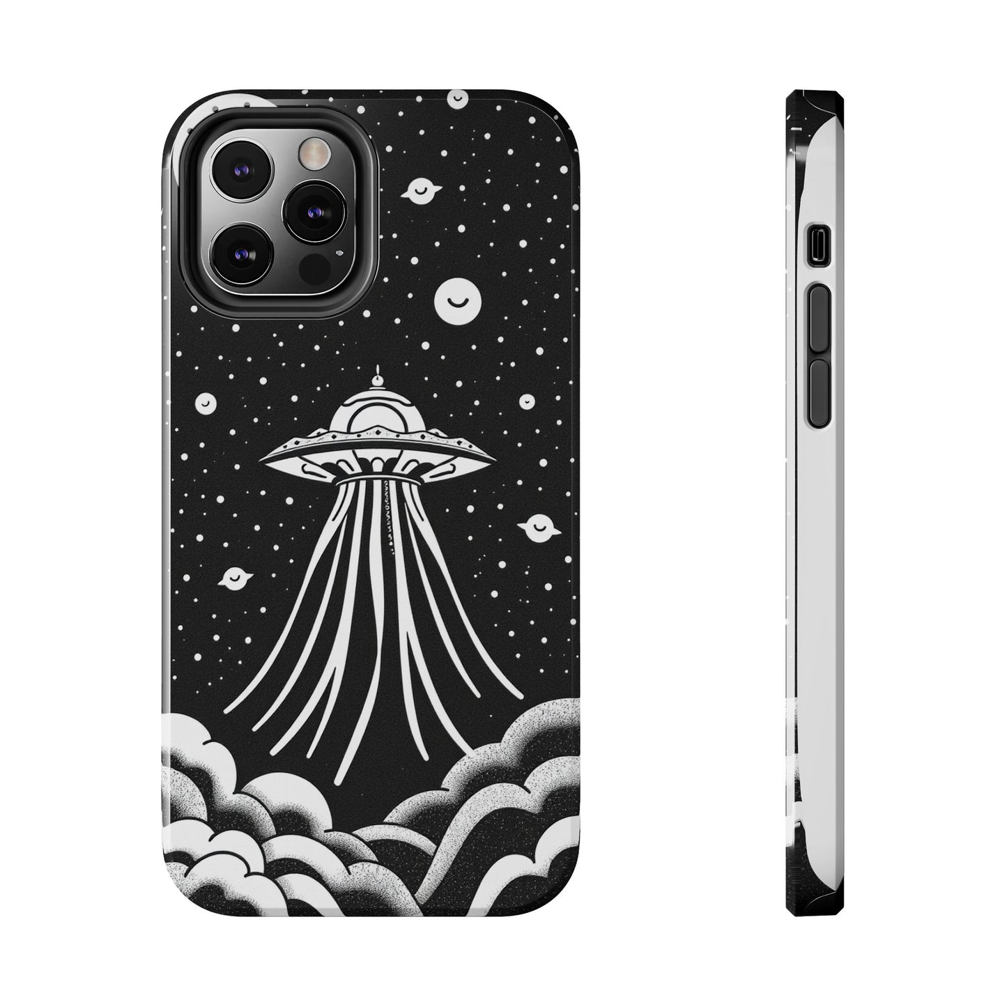 Galaxy UFO Tough Phone Case - Durable Protection with Unique Space Design