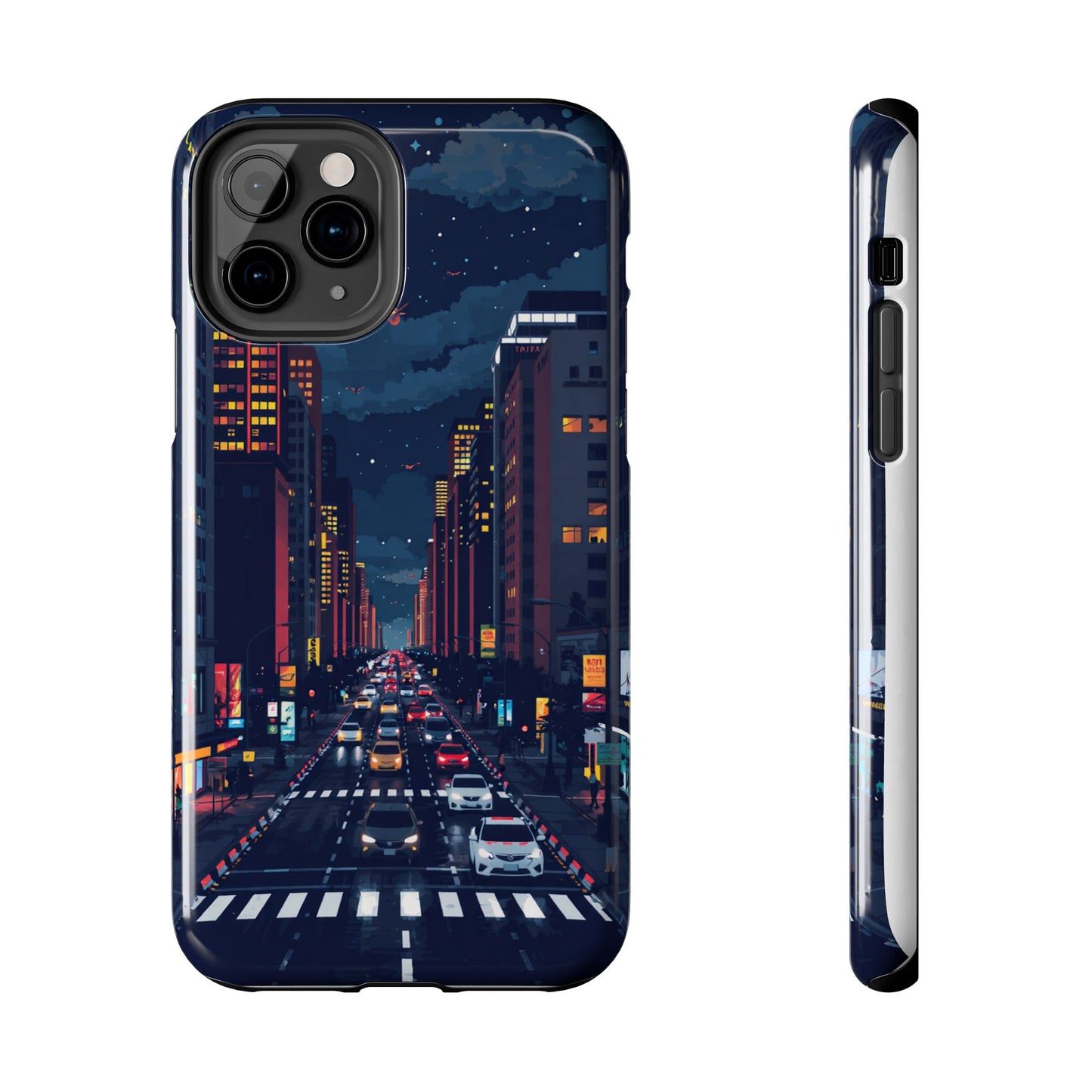 Urban Nightlife Tough Phone Case - Durable & Stylish Protection
