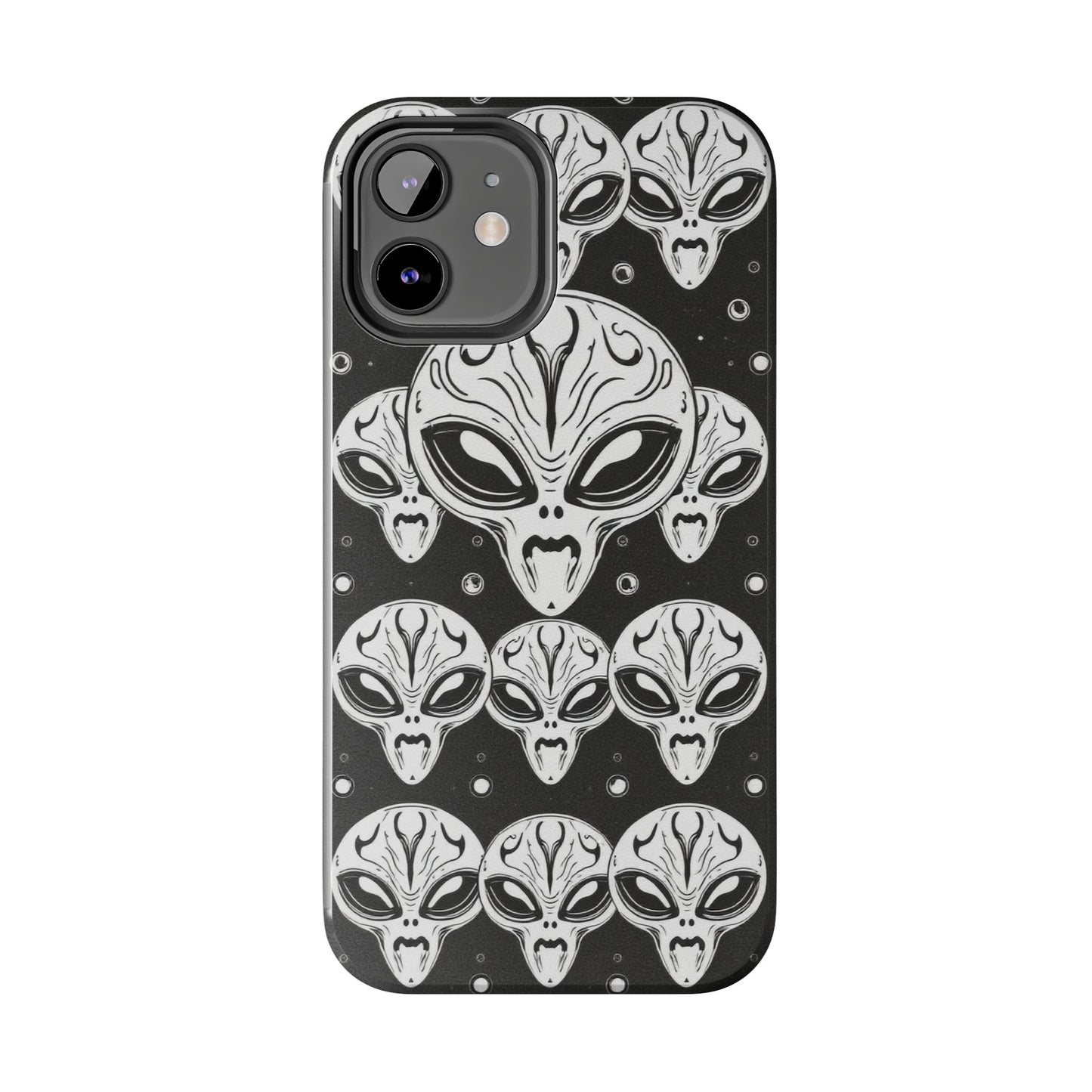Alien Pattern Tough Phone Case - Durable Protection with Out-of-This-World Design