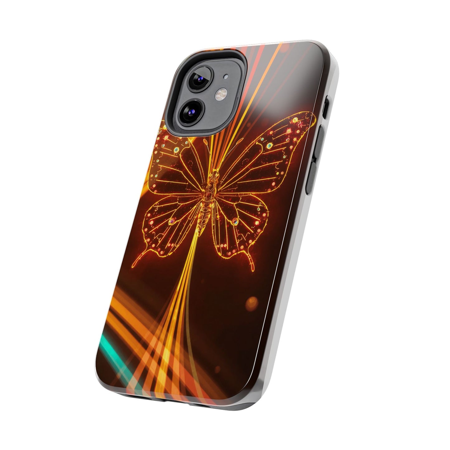 Elegant Butterfly Tough Phone Case - Stylish Protection for Nature Lovers