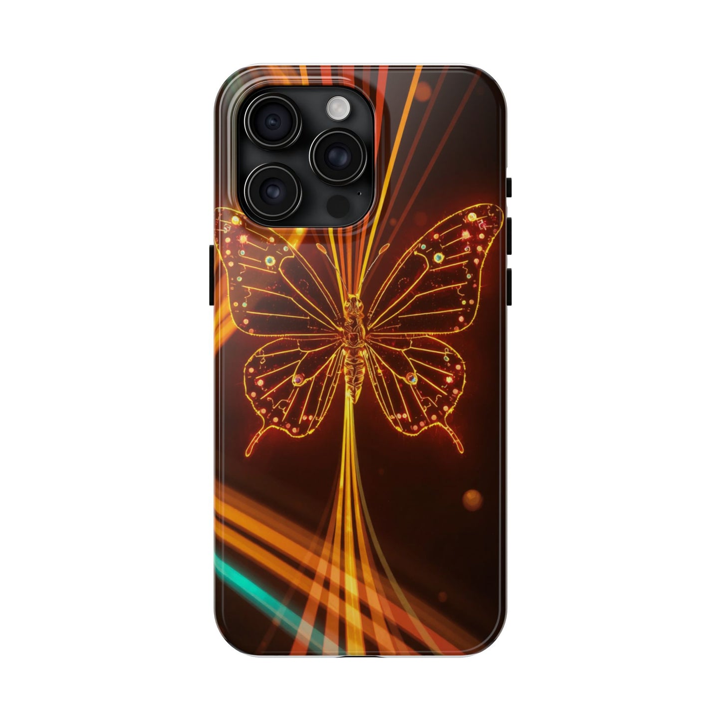 Elegant Butterfly Tough Phone Case - Stylish Protection for Nature Lovers