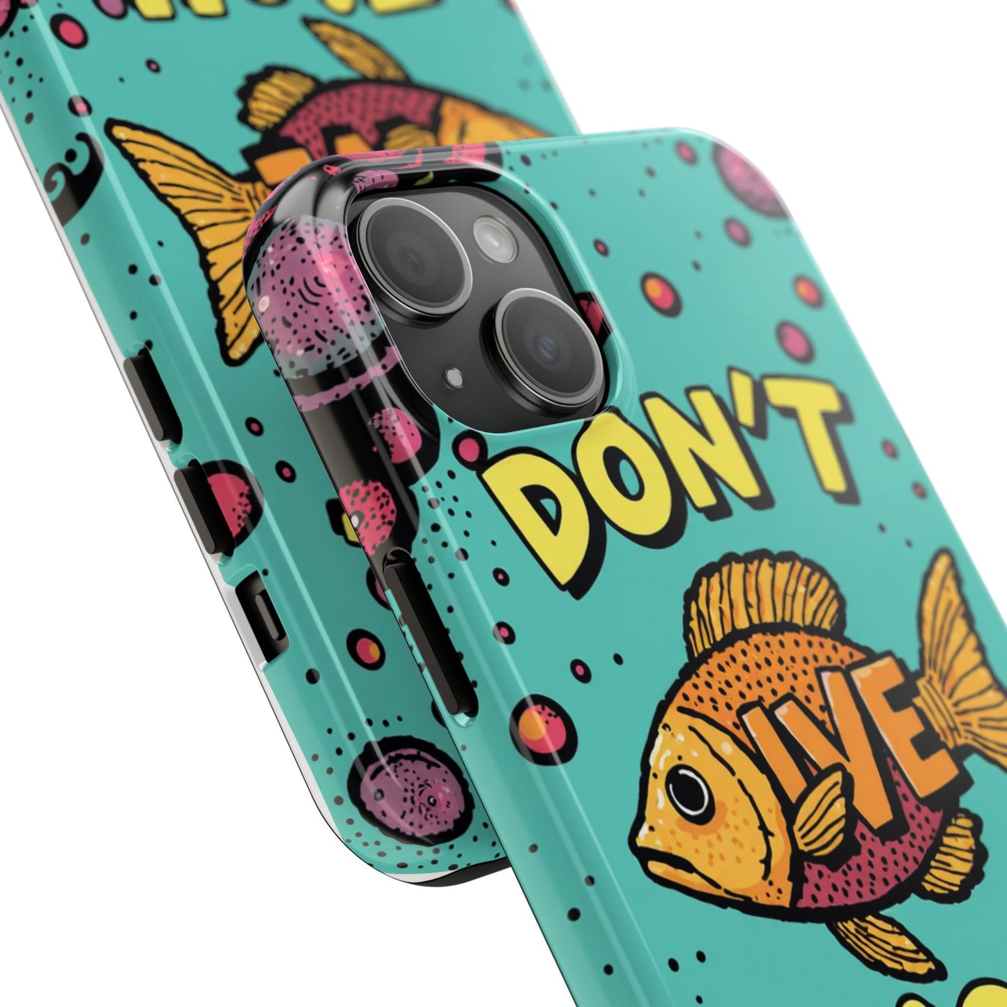 Catchy Fish-Themed Tough Phone Cases, Unique Gift for Fish Lovers, Durable Protection for Phones, Fun Aquatic Design, Ideal for Holidays