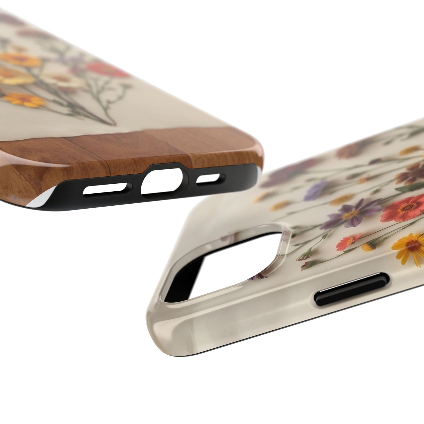 Floral Tough Phone Case - Durable Protection with Nature-Inspired Design