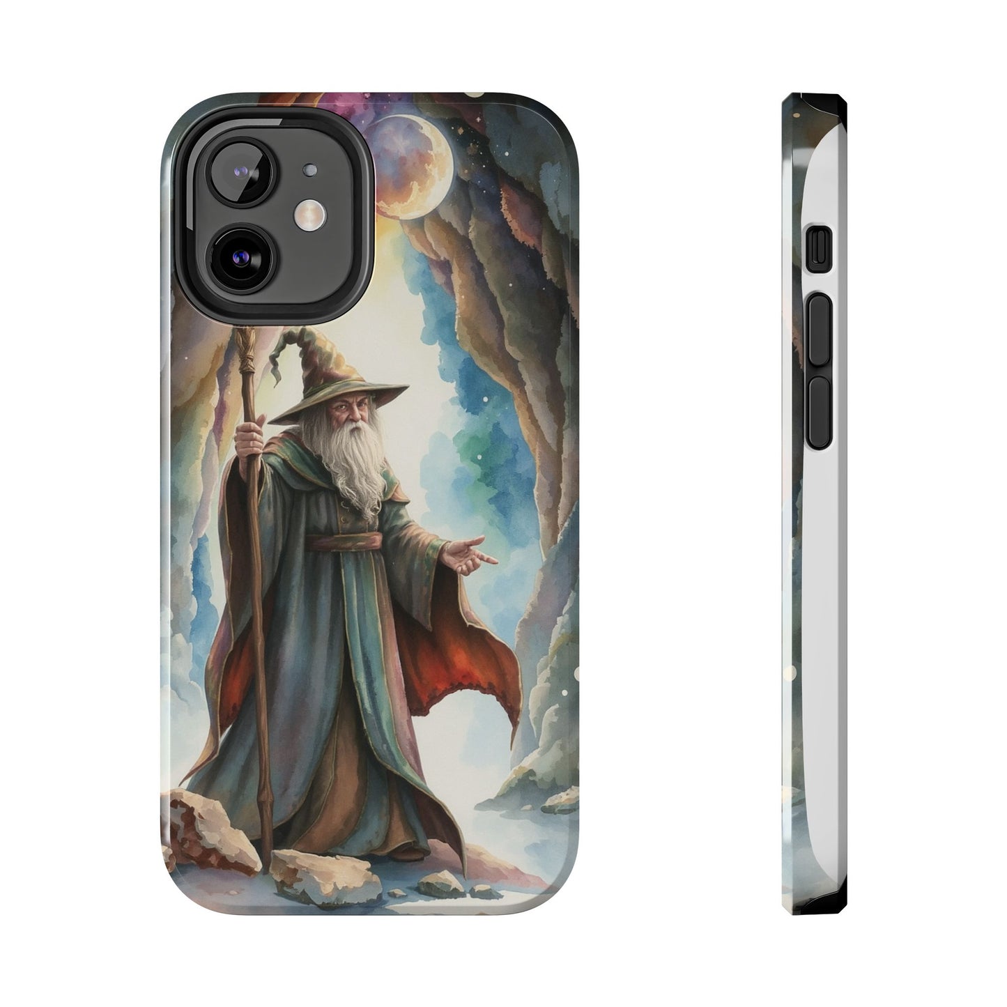 Magical Wizard Phone Case - Tough, Durable Phone Cover for Fantasy Lovers, Geek Gift, Unique Design, Celestial Phone Accessory