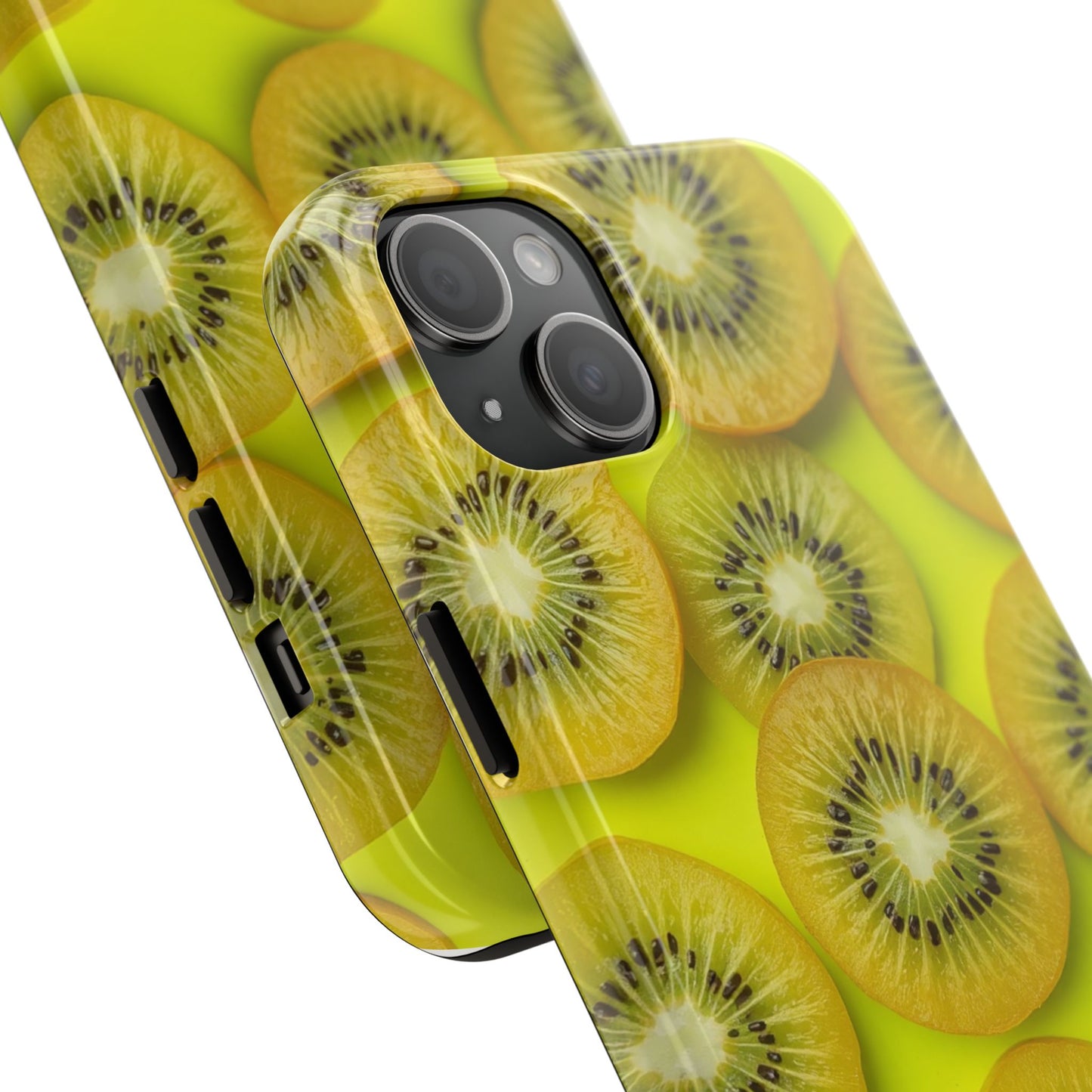 Vibrant Kiwi Tough Phone Case - Bright Yellow Design for Fruit Lovers