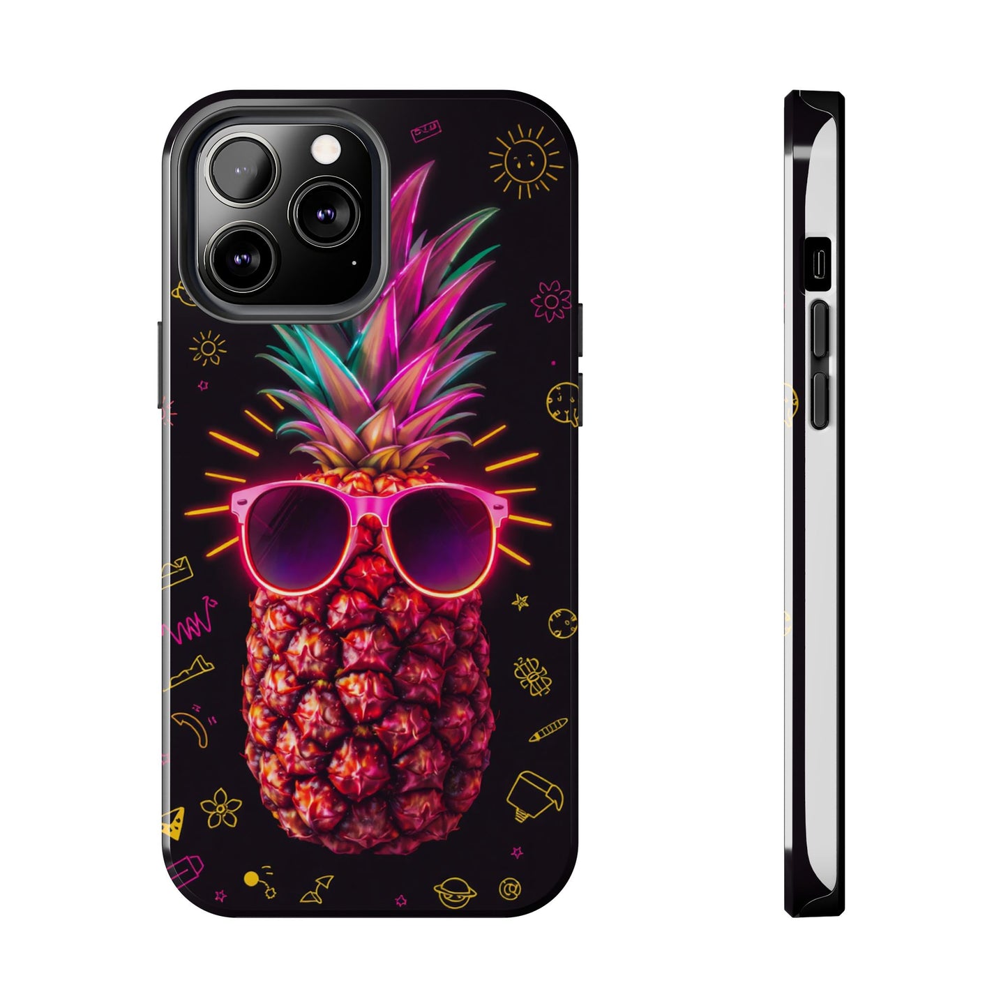 Tough Pineapple Phone Case - Cool, Vibrant Design Perfect for Summer Vibes