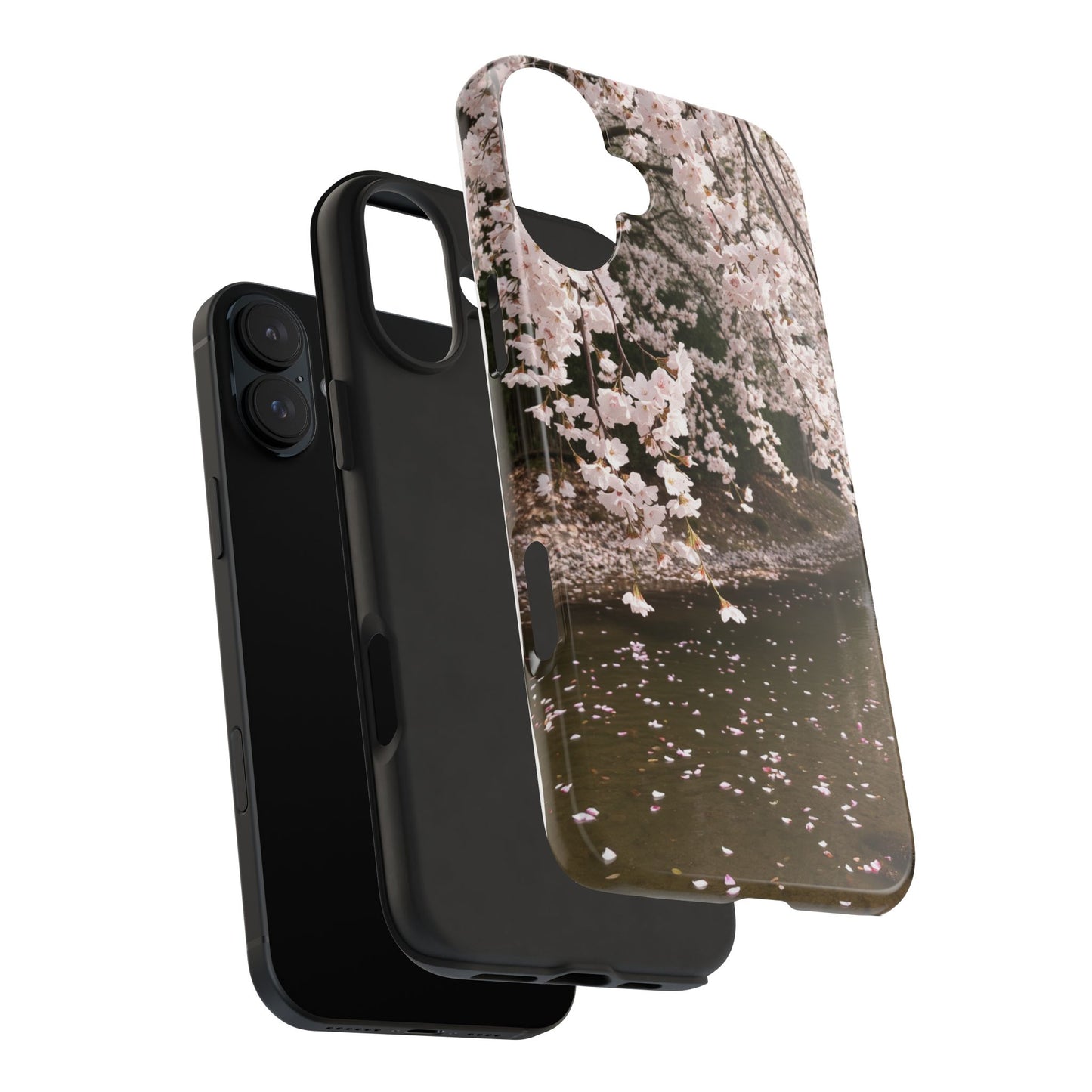 Cherry Blossom Tough Phone Cases - Durable Protection with Floral Serenity