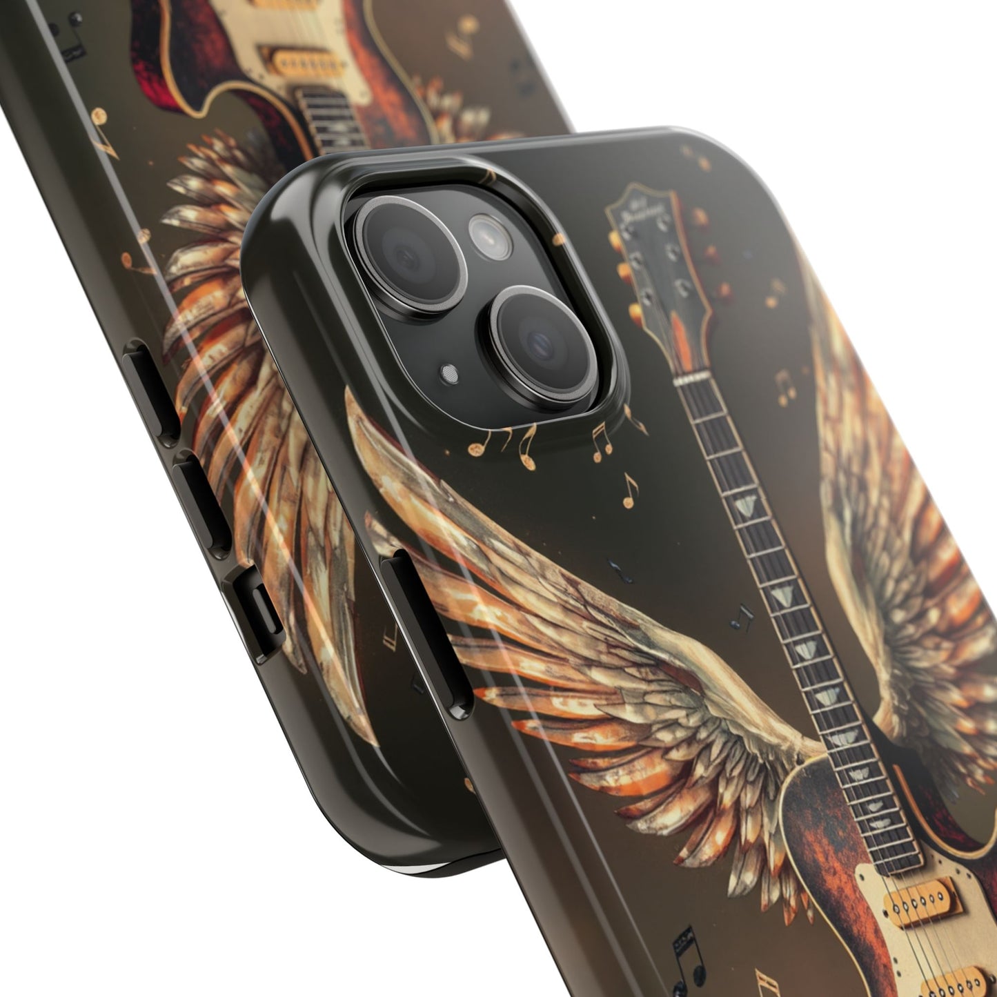 Inspirational Guitar Wing Phone Case - Tough Protection for Music Lovers