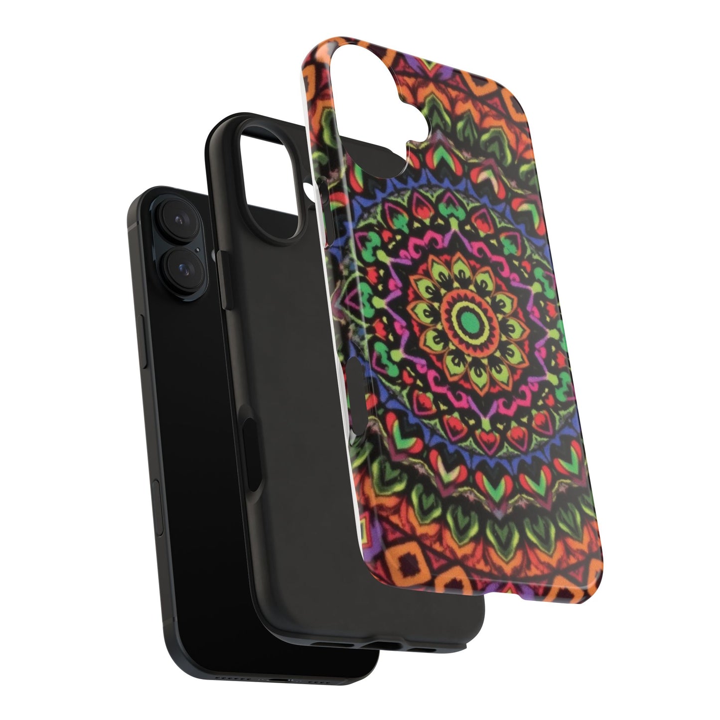 Colorful Mandala Tough Phone Case - Vibrant Designs for Trendy Protection - for iPhone