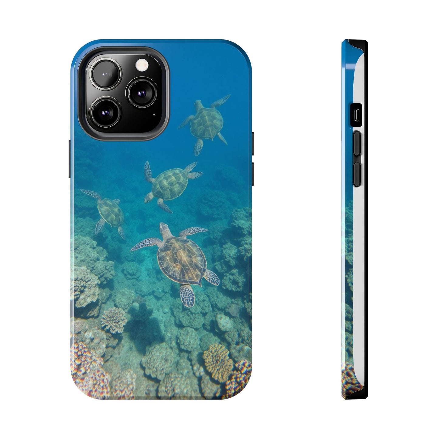 Ocean Turtle Tough Phone Cases - Durable Protection with Marine Art