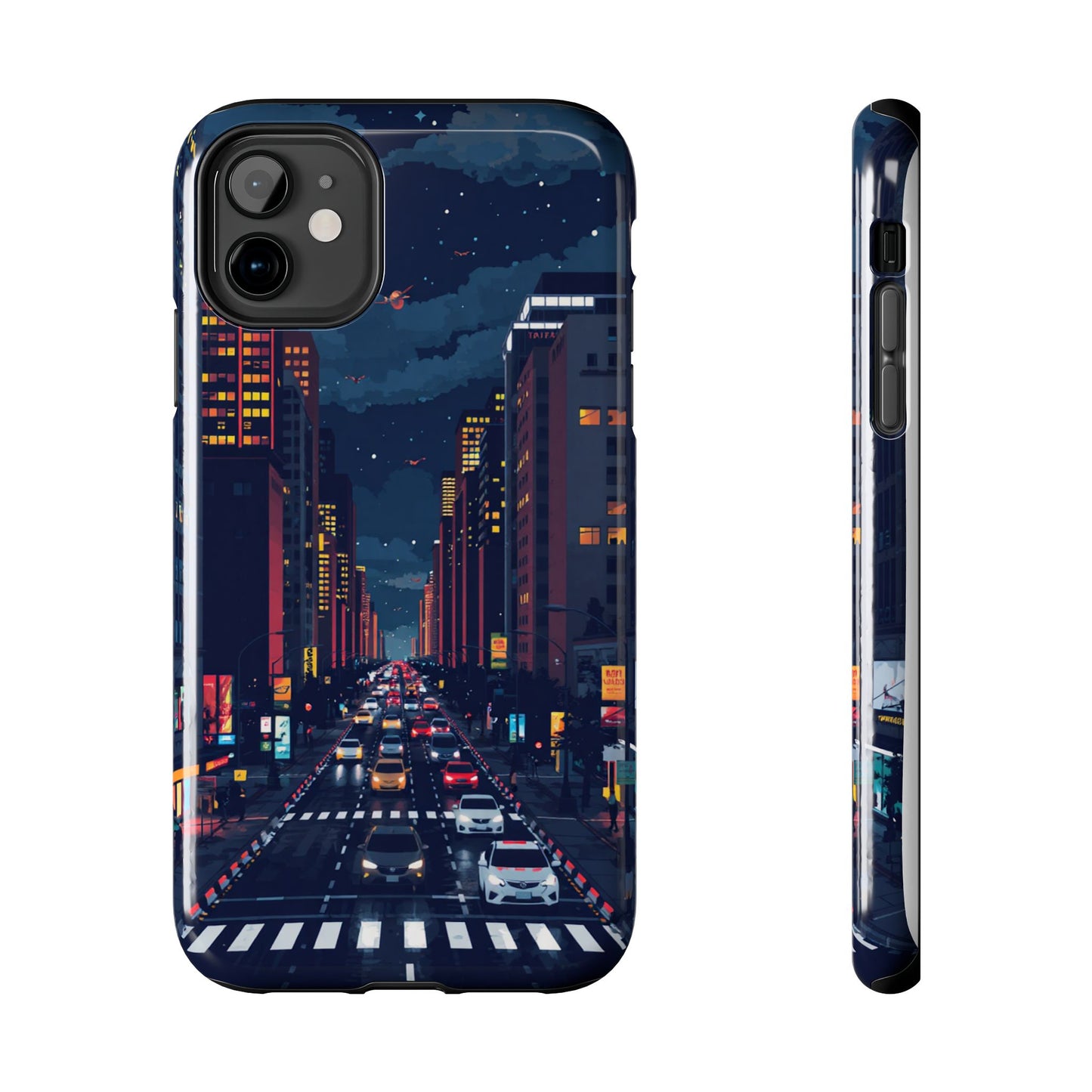 Urban Nightlife Tough Phone Case - Durable & Stylish Protection