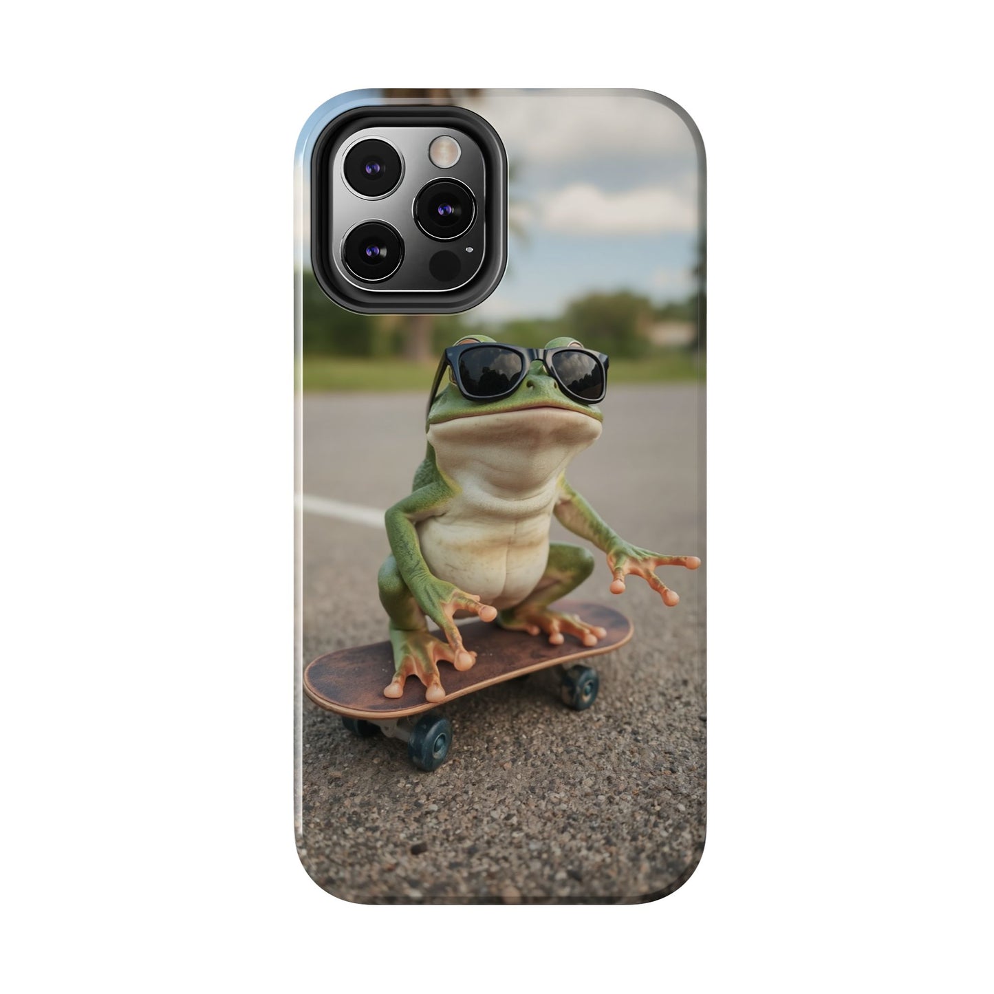 Cool Frog Skateboard Phone Case - Tough and Stylish Protection