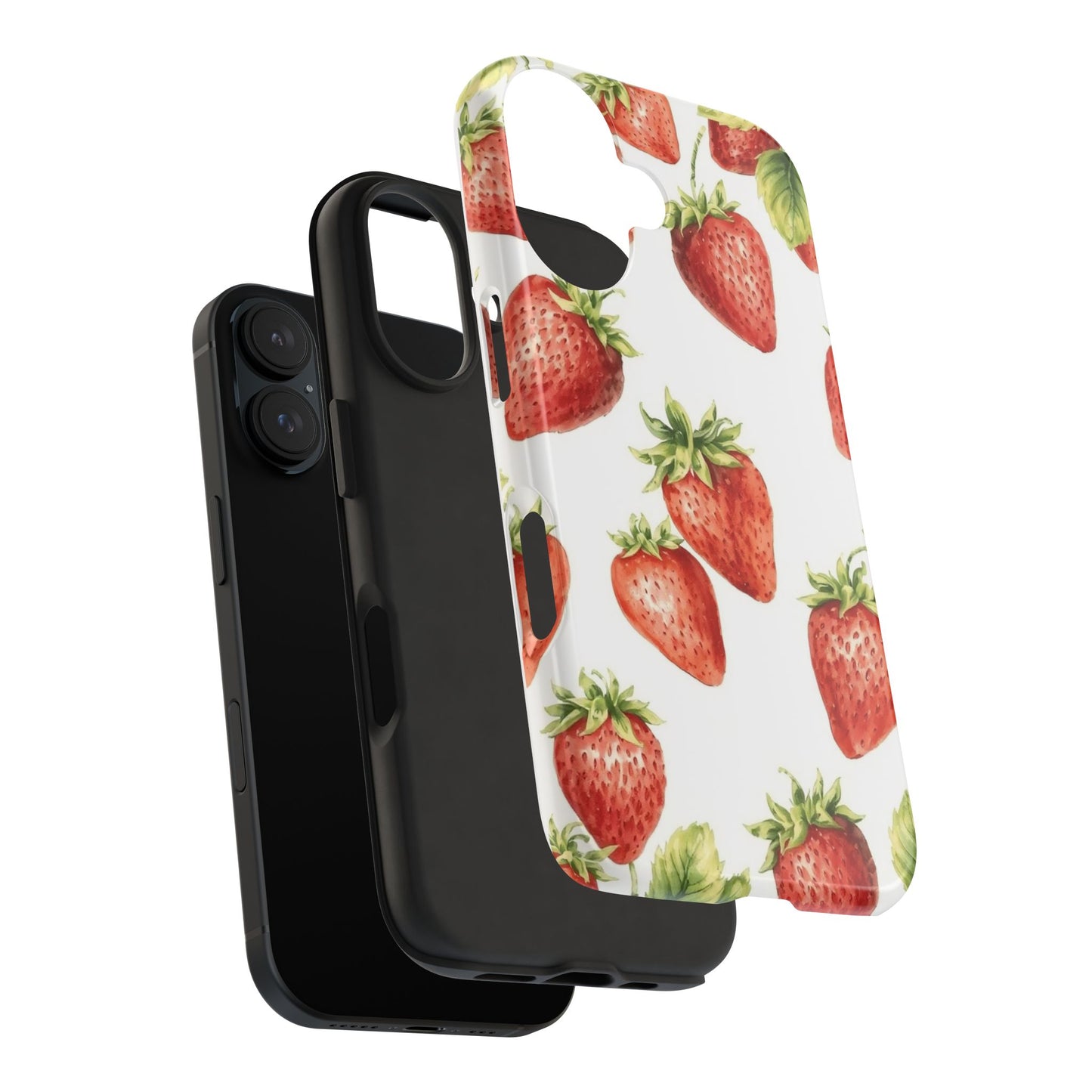 Strawberry Tough Phone Case - Durable Protection with a Fresh Design - for iPhone