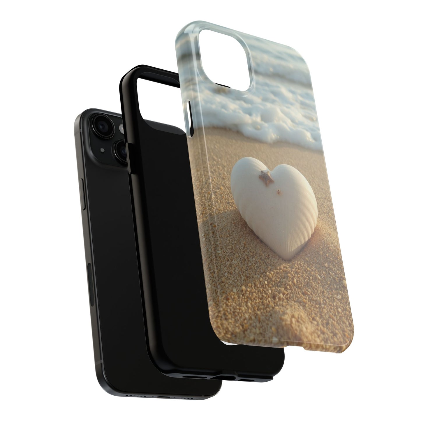 Heart Seashell Tough Phone Case for iPhone