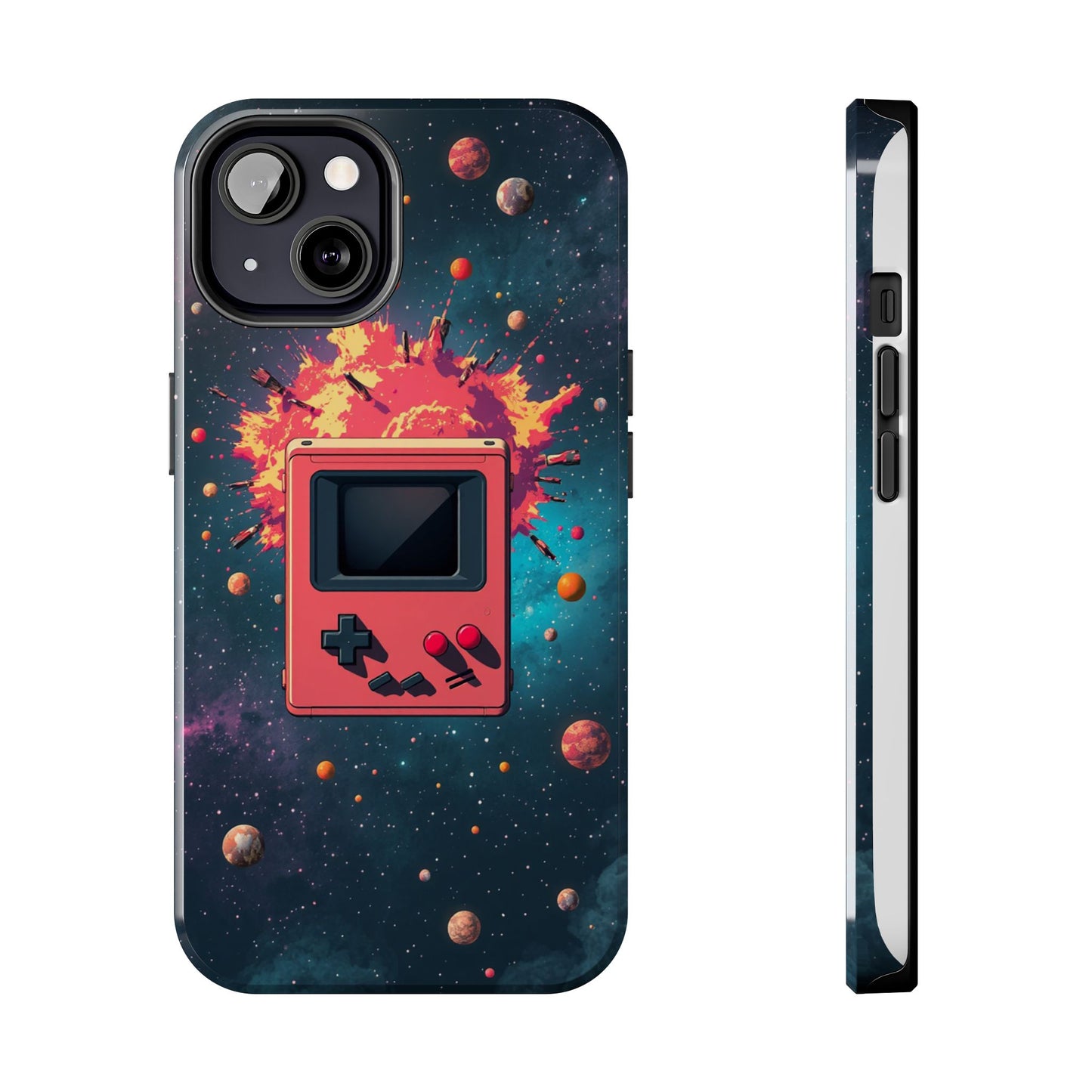 Retro Gaming Tough Phone Case - Space Adventure Design