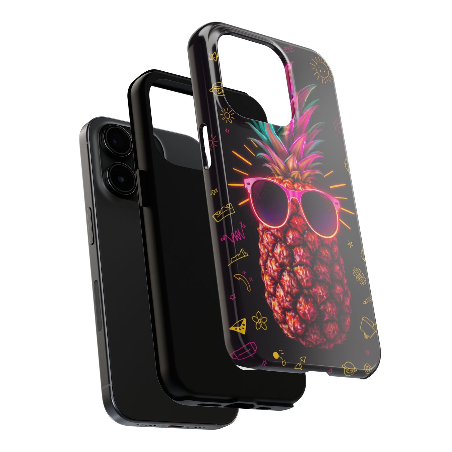 Tough Pineapple Phone Case - Cool, Vibrant Design Perfect for Summer Vibes