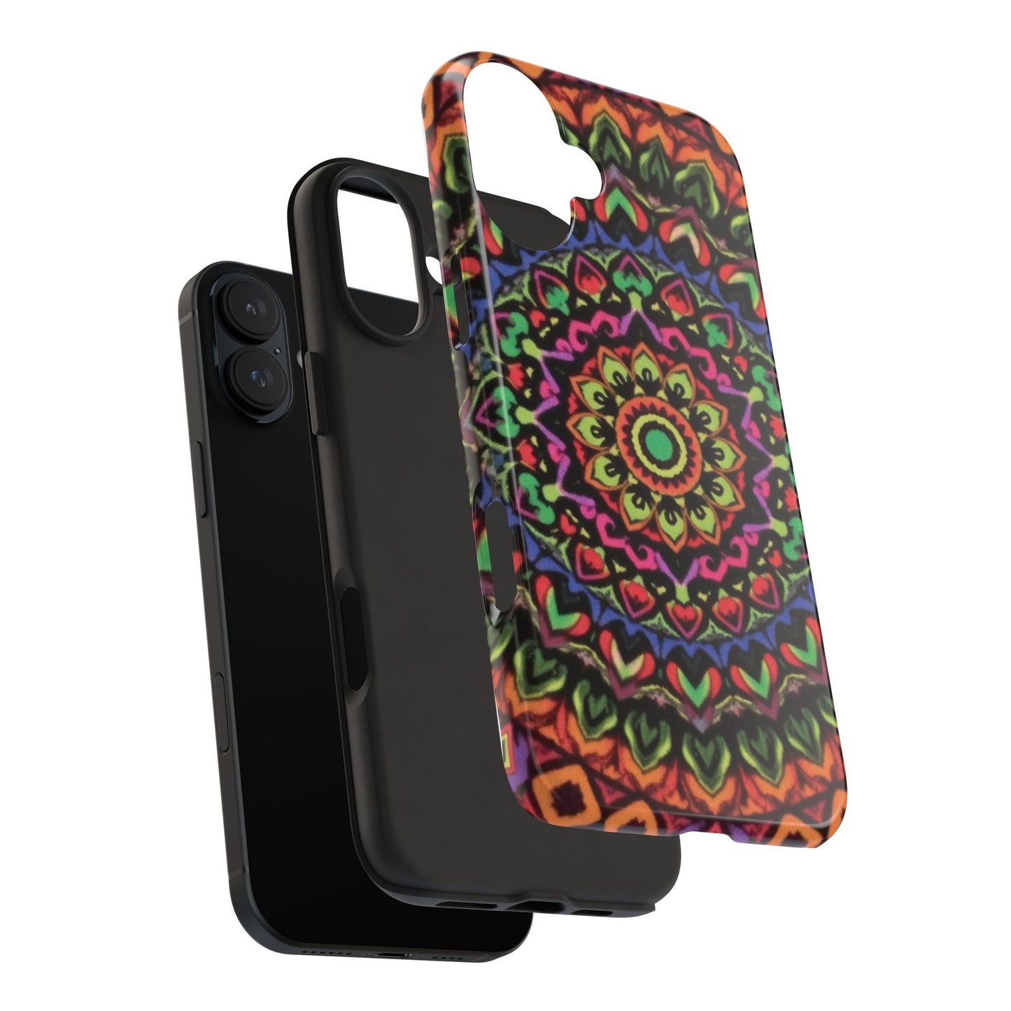 Colorful Mandala Tough Phone Case - Vibrant Designs for Trendy Protection - for iPhone