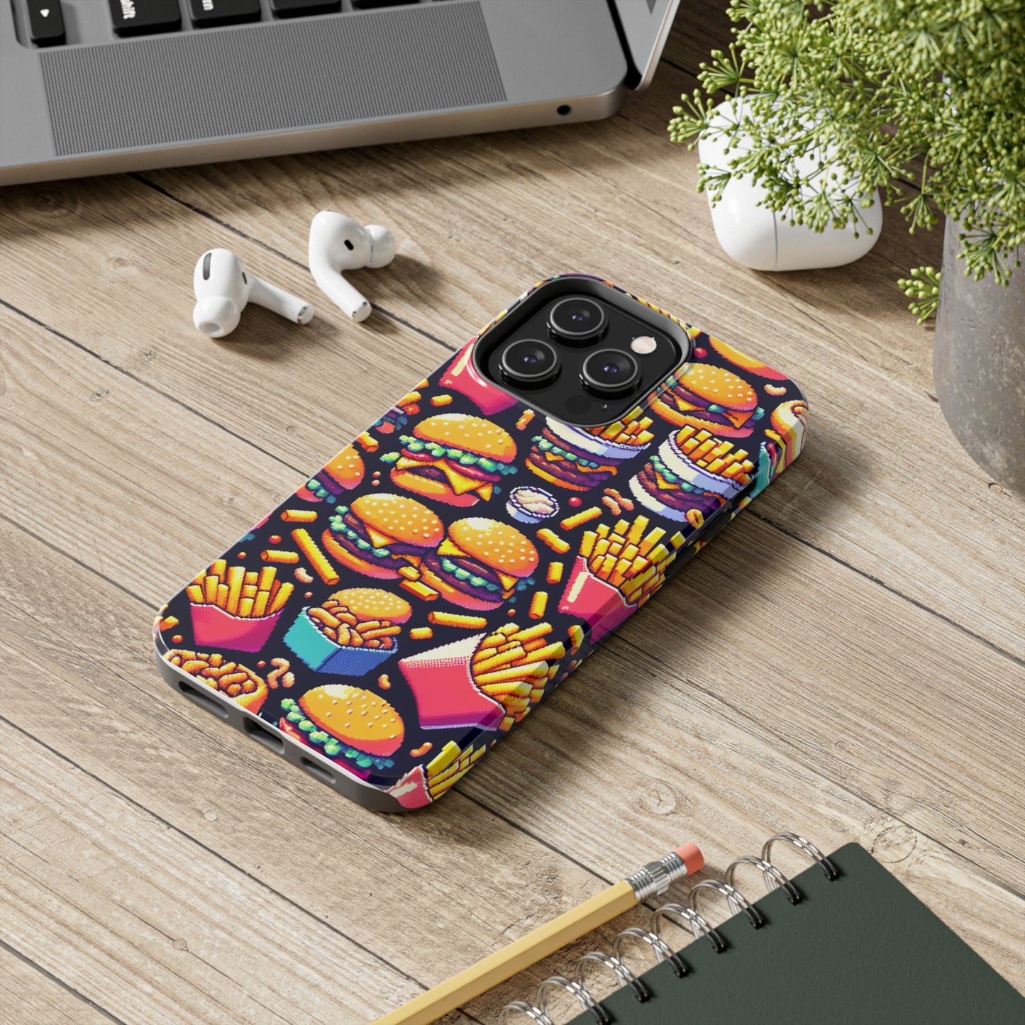 Retro Fast Food Phone Case - Tough and Durable - for iPhone