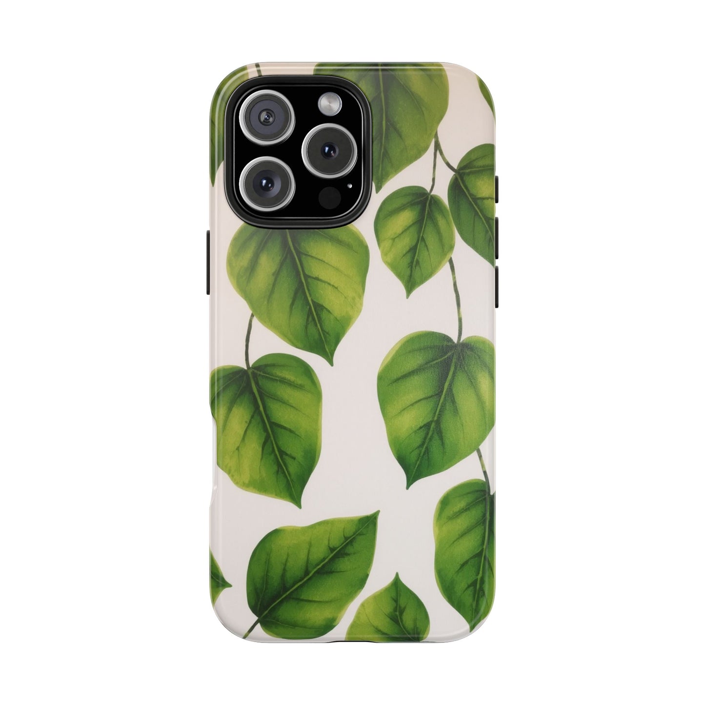Tough Phone Cases with Green Leaf Design | Eco-Friendly Protection for Nature Lovers