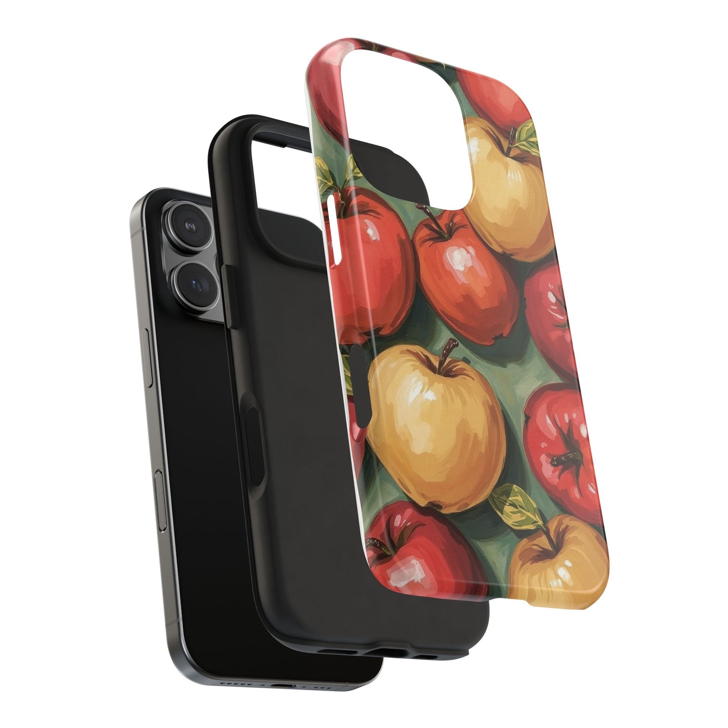 Colorful Painted Apples Art Tough Phone Case - Durable & Stylish Protection - for iPhone