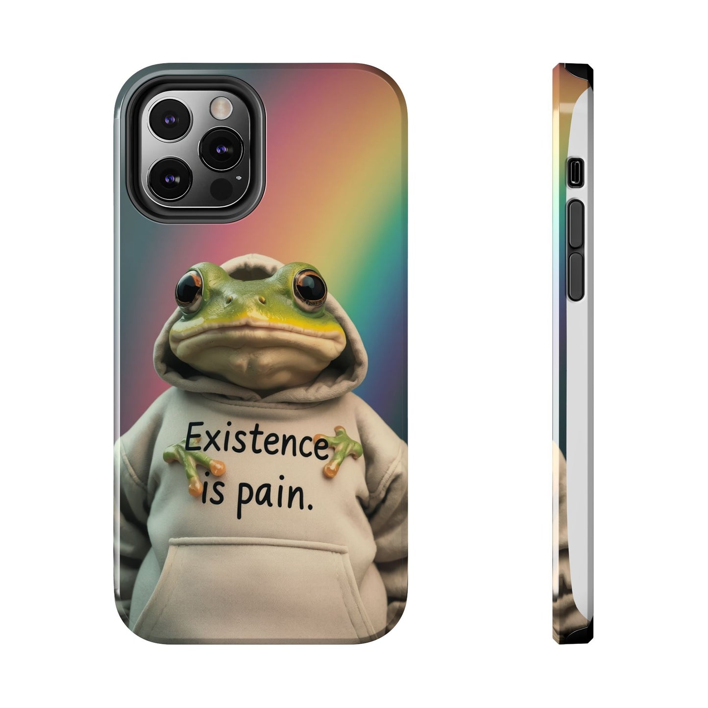 Existence is Pain Frog Phone Case - Tough & Stylish