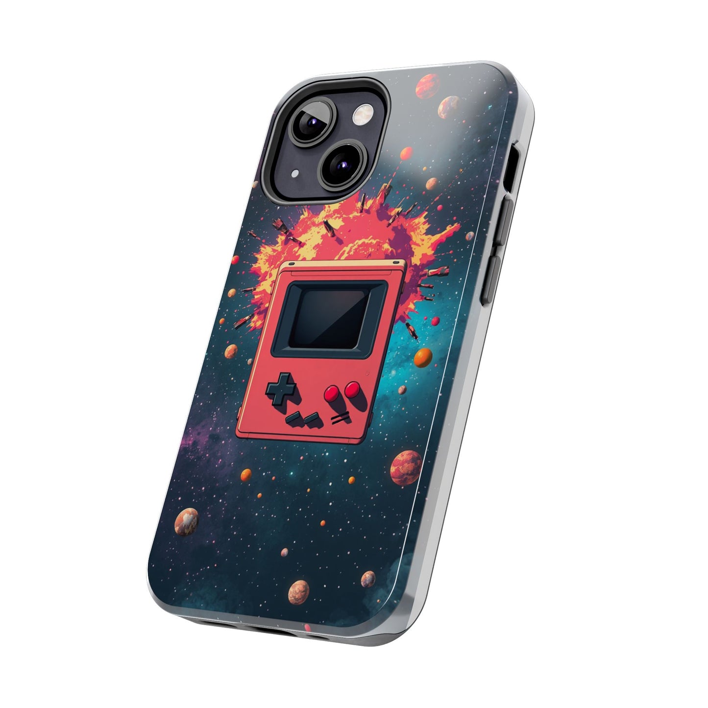 Retro Gaming Tough Phone Case - Space Adventure Design