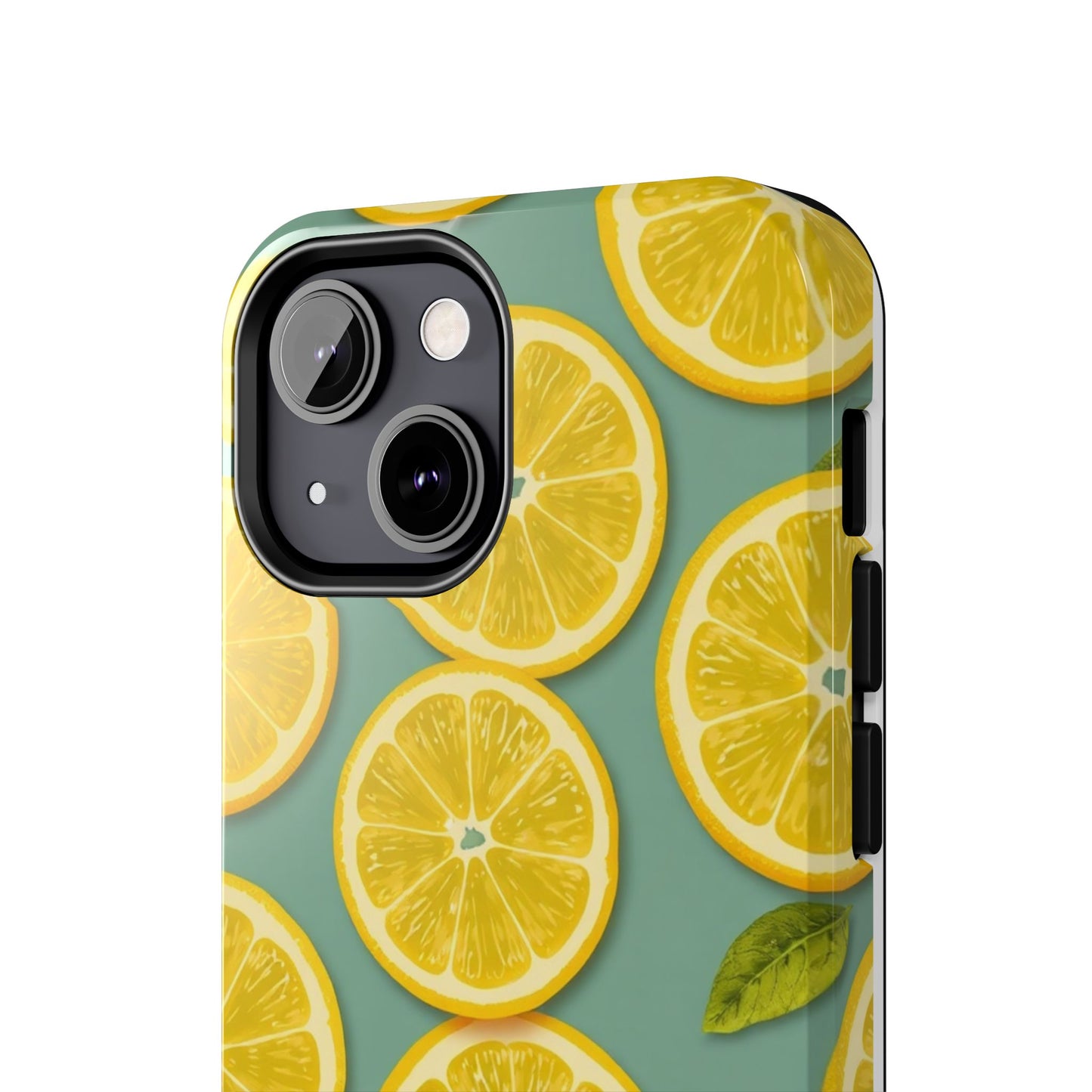 Tough Lemon Pattern Phone Case - Vibrant Citrus Design for Summer Vibes - for iPhone