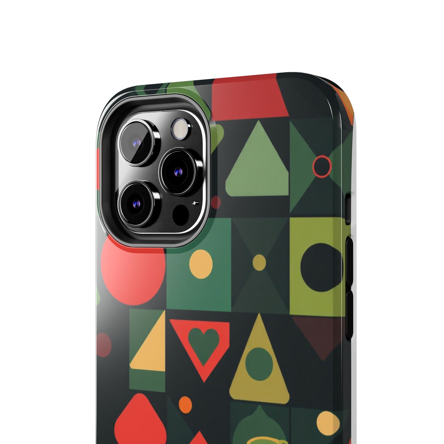 Vibrant Geometric Tough Phone Cases – Stylish Protection for Trendsetters - for iPhone