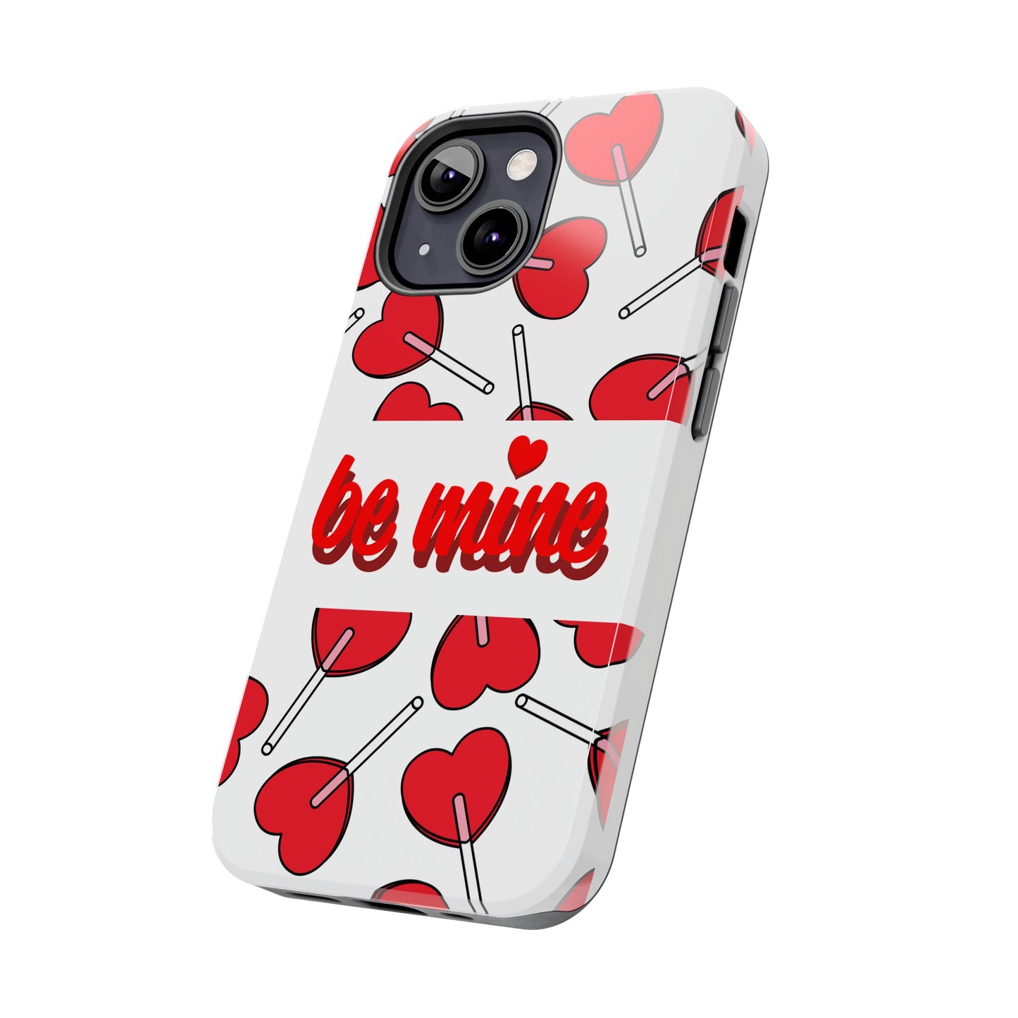 Be Mine Heart Pattern Tough Phone Case - Love Gift - for iPhone