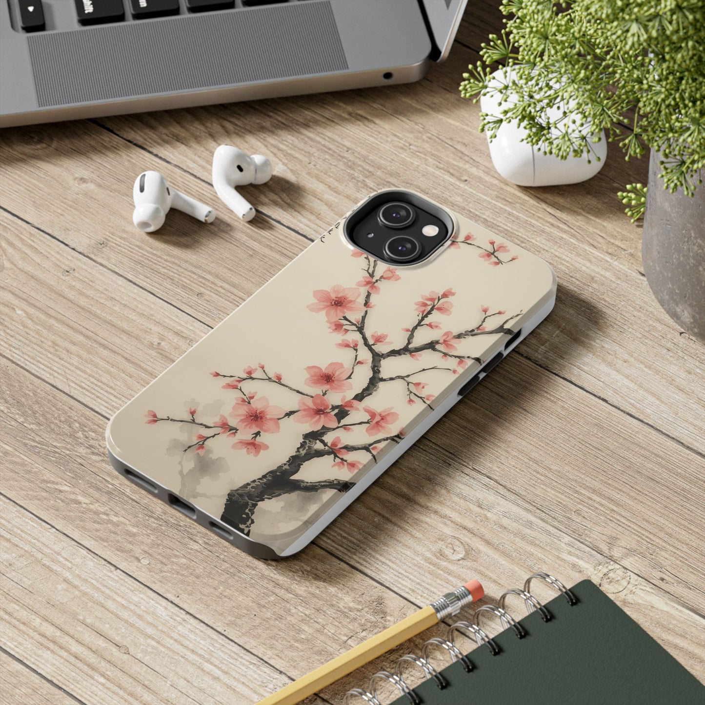 Cherry Blossom Tough Phone Case - Stylish Protection for Nature Lovers