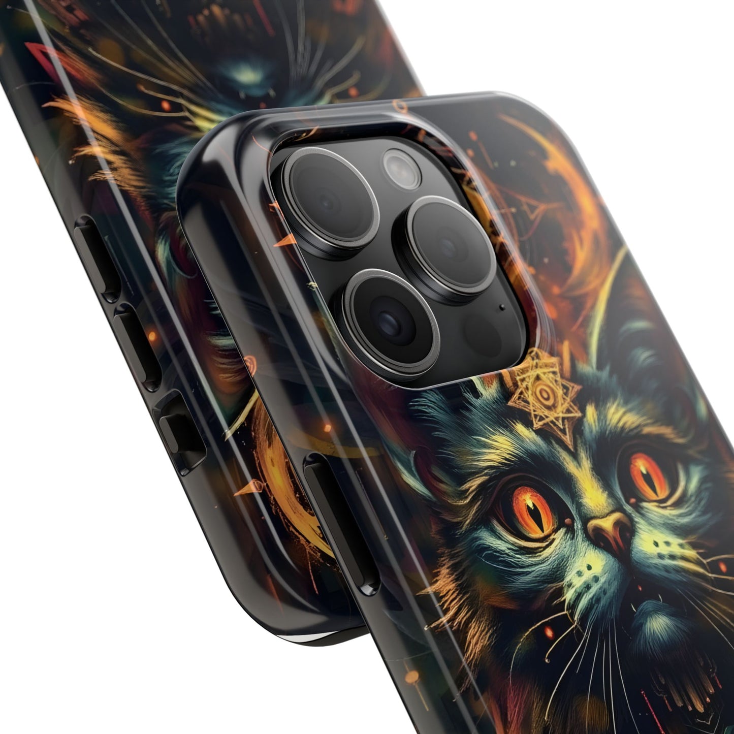 Mystical Cat Queen Tough Phone Case – Unique Protection for Cat Lovers - for iPhone