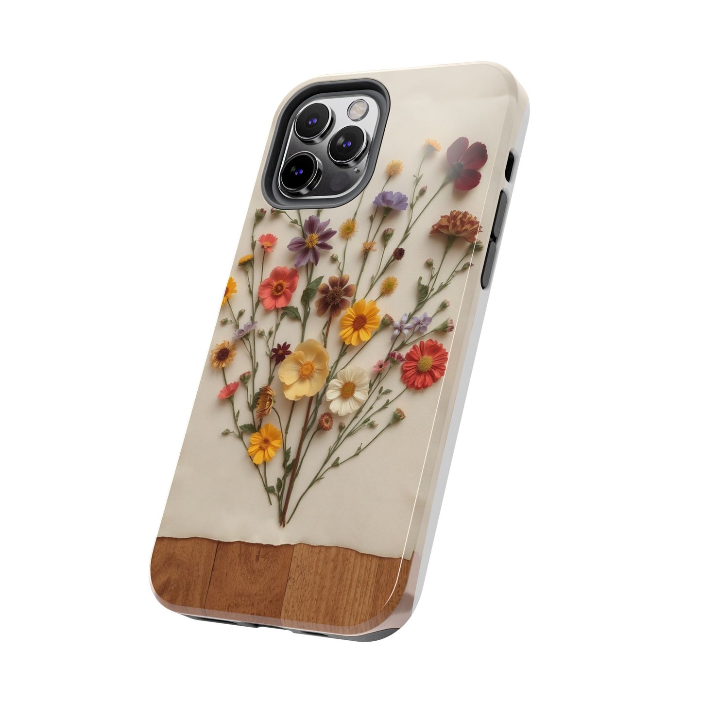 Floral Tough Phone Case - Durable Protection with Nature-Inspired Design