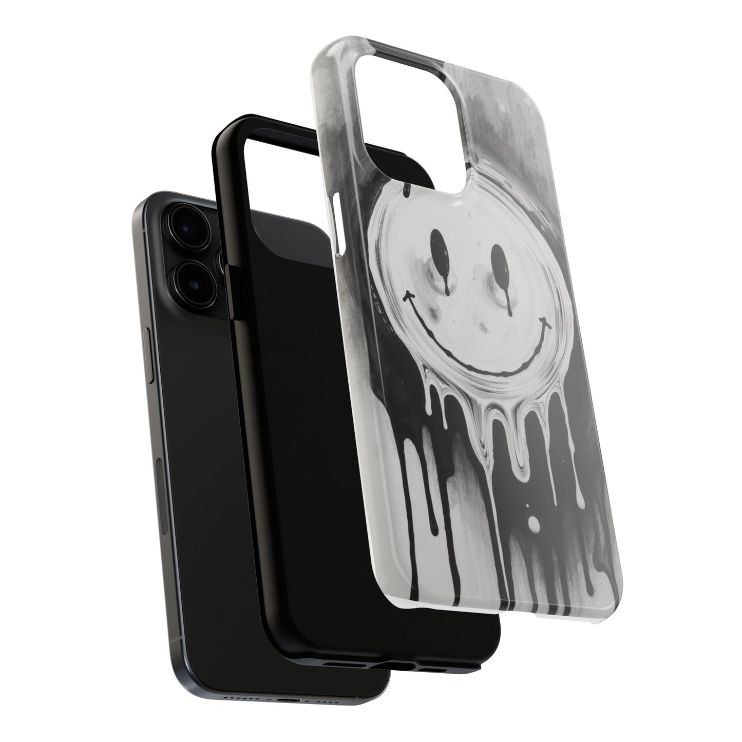 Dripping Smiley Tough Phone Case - Stylish & Durable Protection
