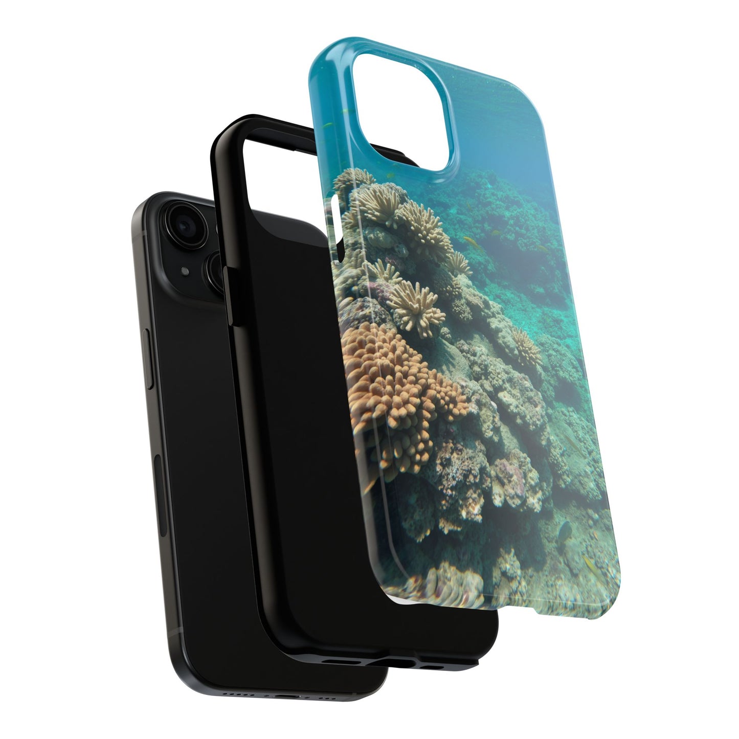 Coral Reef Tough Phone Case - Ocean Vibes Protection for Adventure Lovers