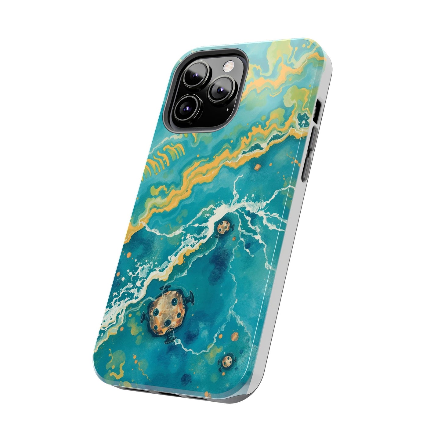 Ocean Wave Tough Phone Case – Durable Protection with Abstract Art Design