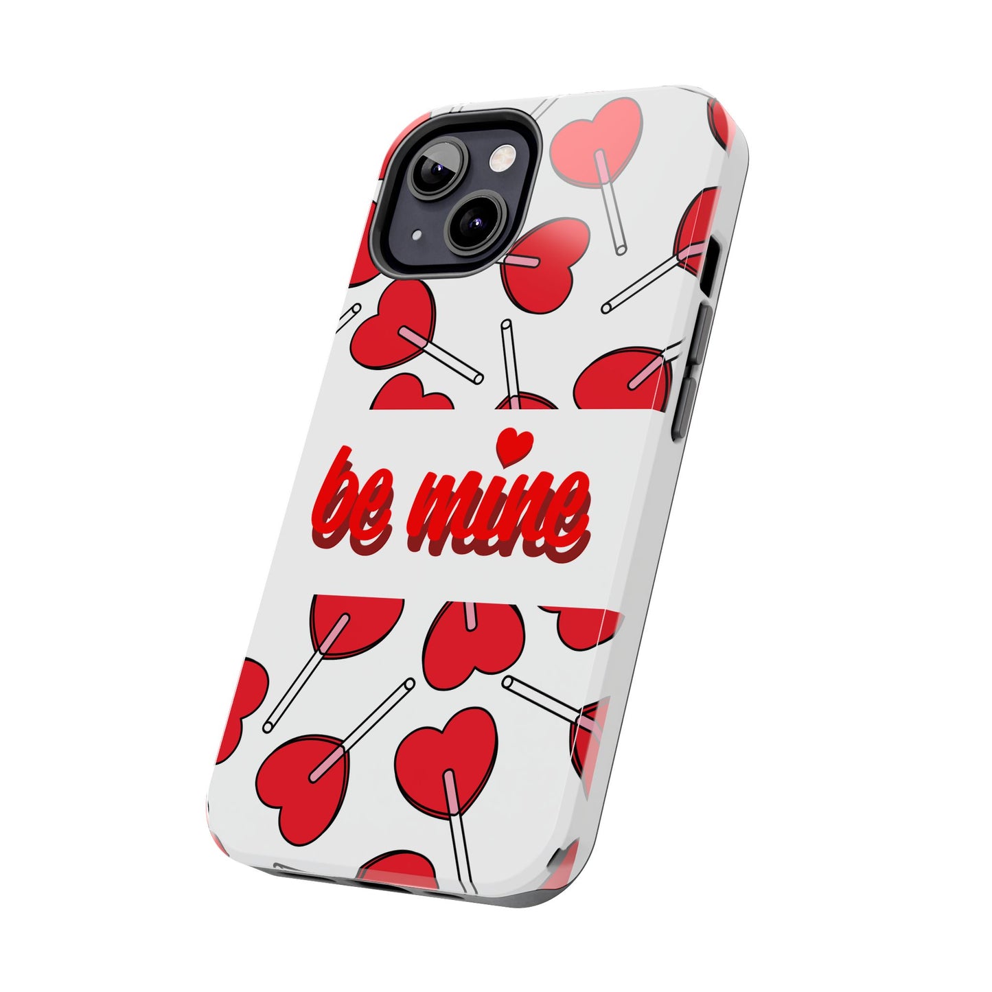Be Mine Heart Pattern Tough Phone Case - Love Gift - for iPhone