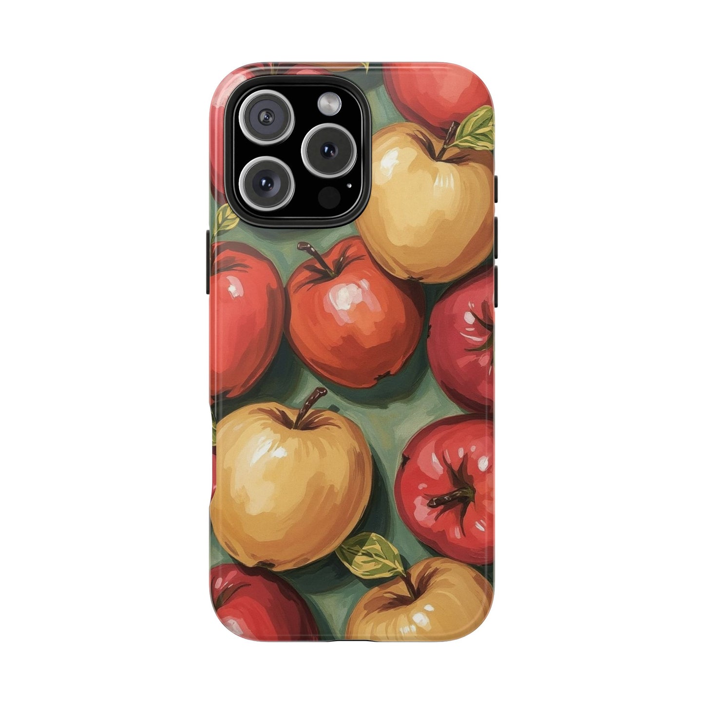 Colorful Painted Apples Art Tough Phone Case - Durable & Stylish Protection - for iPhone