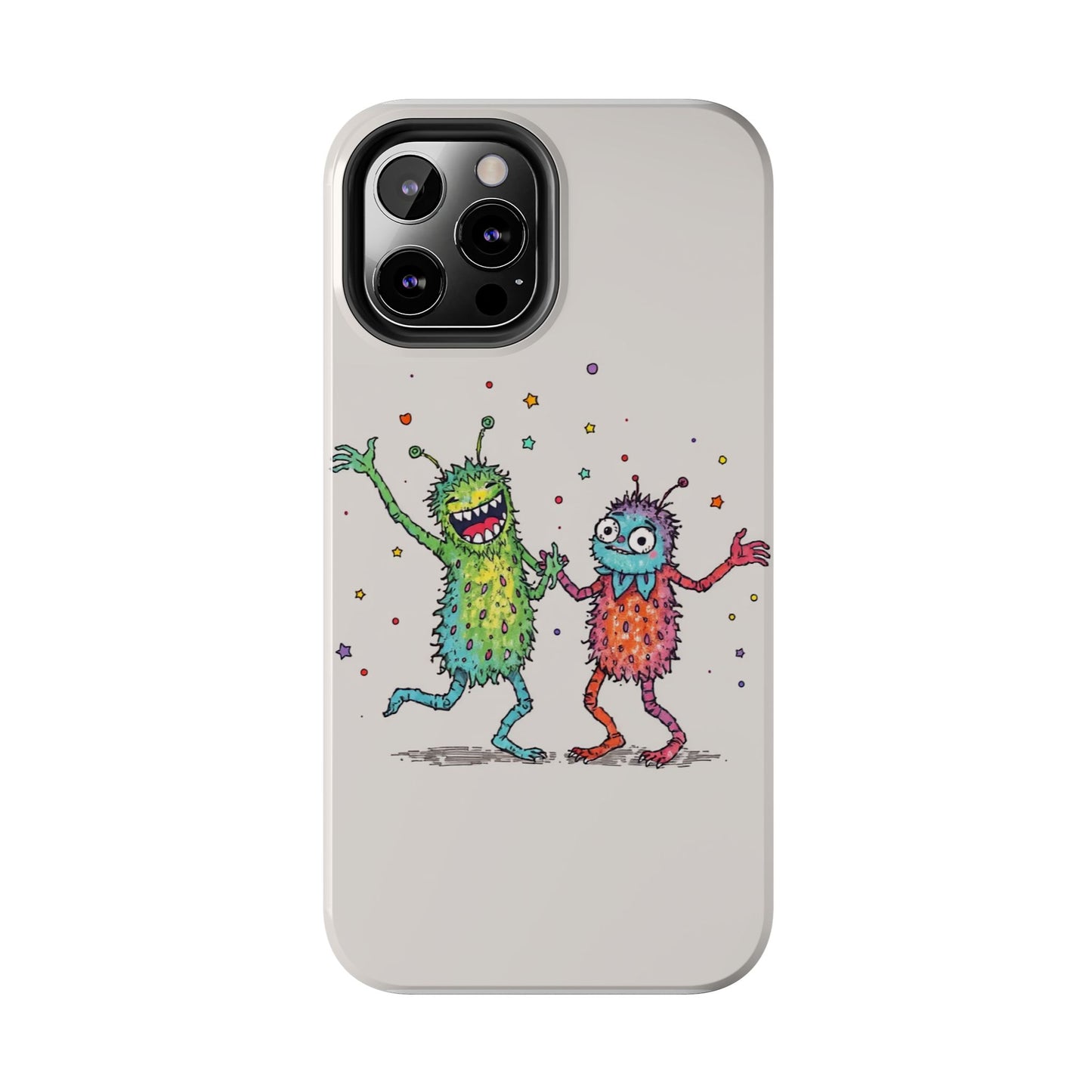 Colorful Monster Tough Phone Case - Fun and Playful Design