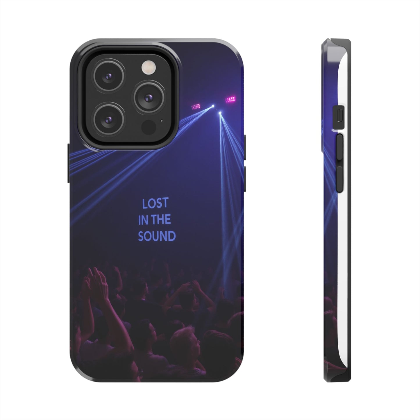 Vibrant Tough Phone Case - 'Lost in the Sound' Design for Music Lovers