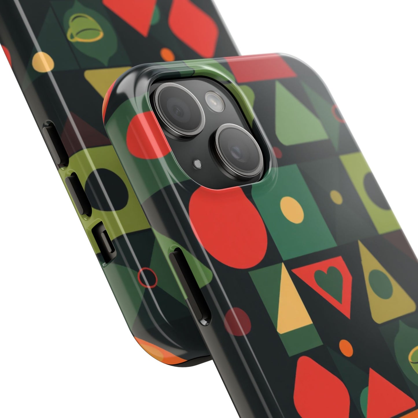 Vibrant Geometric Tough Phone Cases – Stylish Protection for Trendsetters - for iPhone