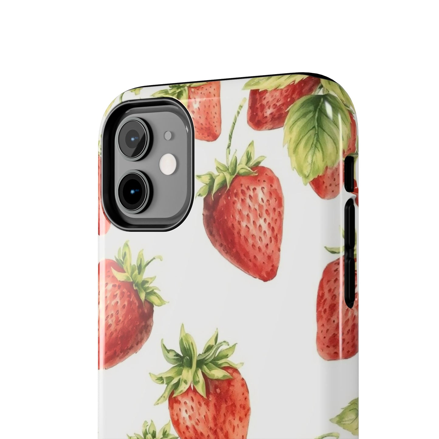 Strawberry Tough Phone Case - Durable Protection with a Fresh Design - for iPhone