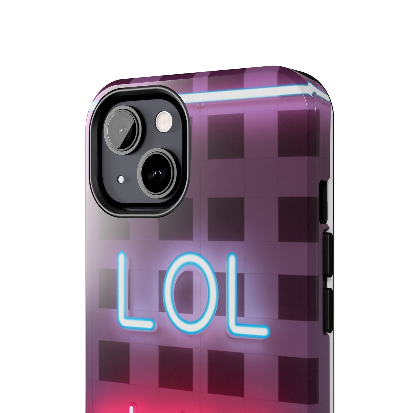 Neon Vibe Tough Phone Case - 'LOL Whatevr' Design for Trendsetters