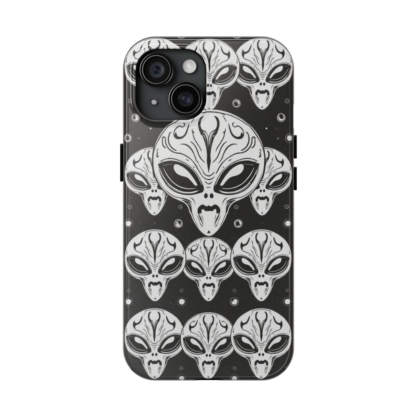 Alien Pattern Tough Phone Case - Durable Protection with Out-of-This-World Design