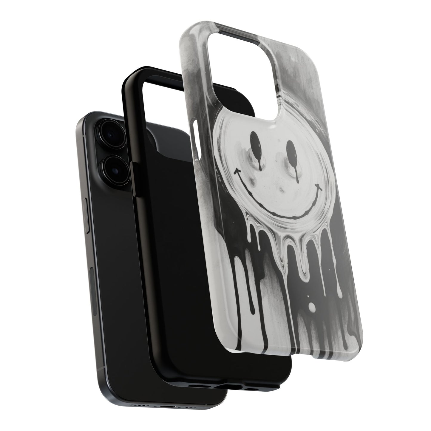 Dripping Smiley Tough Phone Case - Stylish & Durable Protection