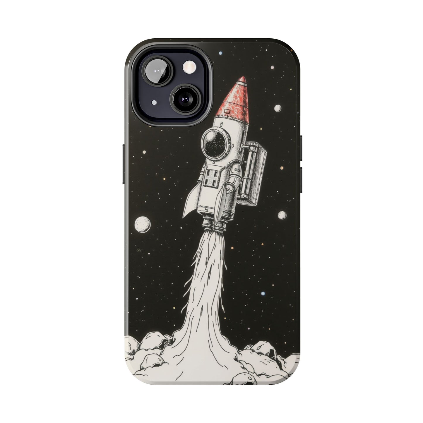 Cool Tough Phone Case for iPhone - Astro-Rocket Bond