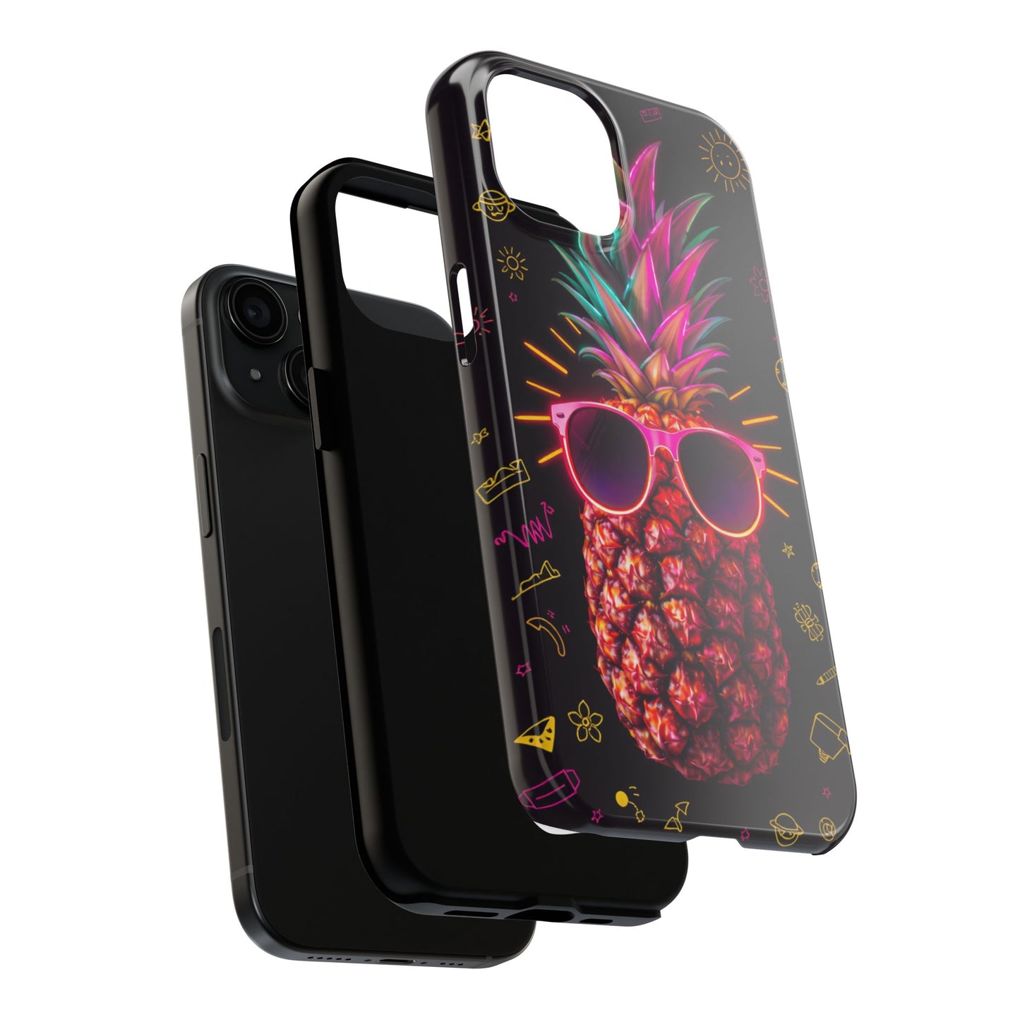 Tough Pineapple Phone Case - Cool, Vibrant Design Perfect for Summer Vibes