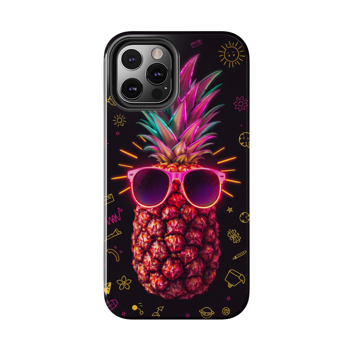 Tough Pineapple Phone Case - Cool, Vibrant Design Perfect for Summer Vibes