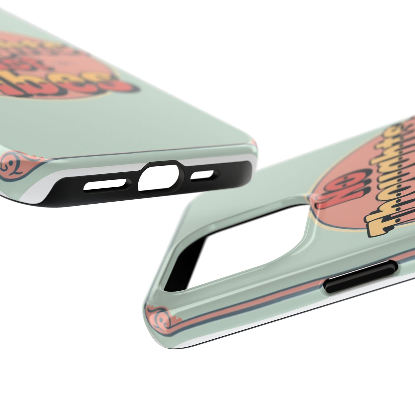 No Thoughts Just Vibes Phone Case - Fun Tough Phone Cover for Positive Energy