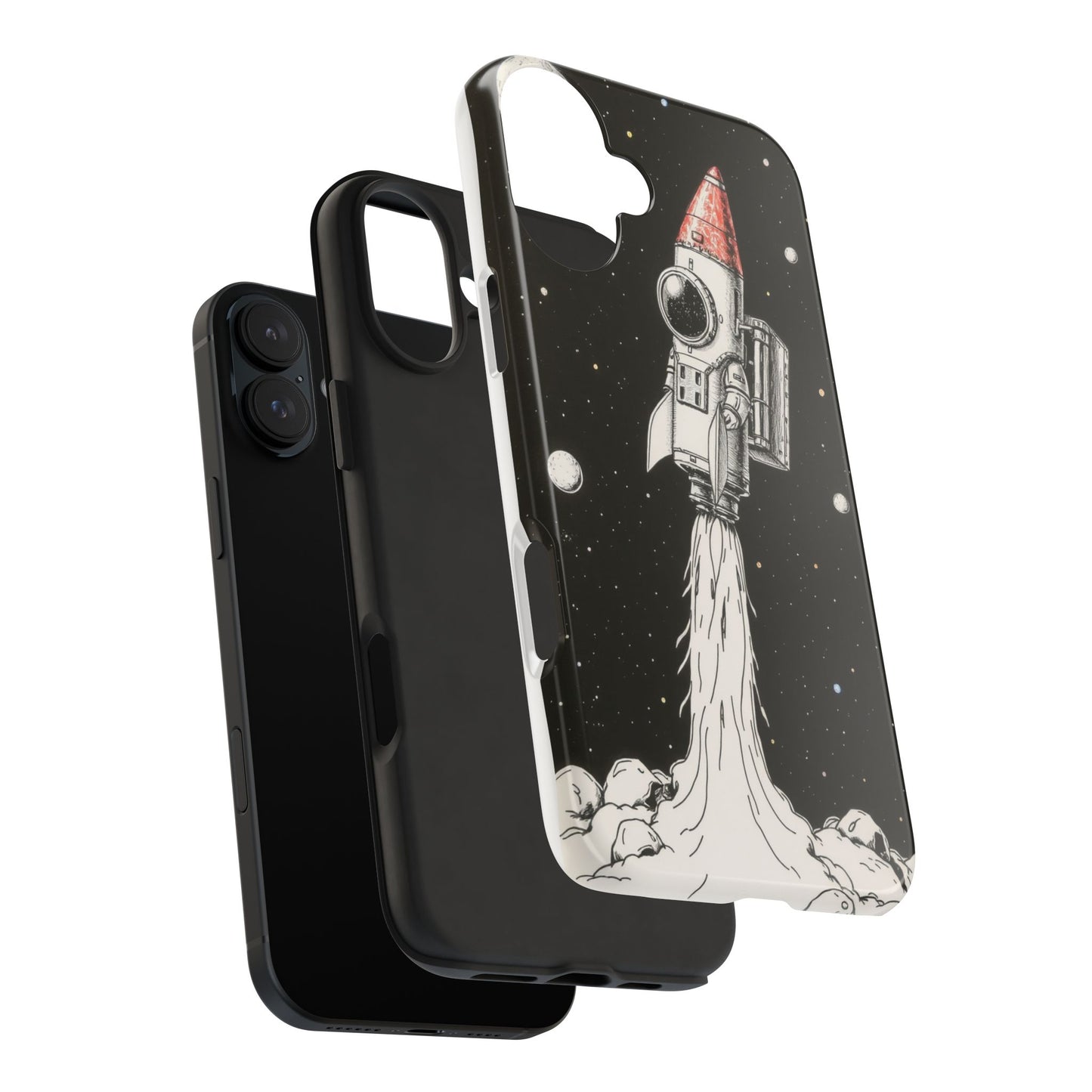 Cool Tough Phone Case for iPhone - Astro-Rocket Bond